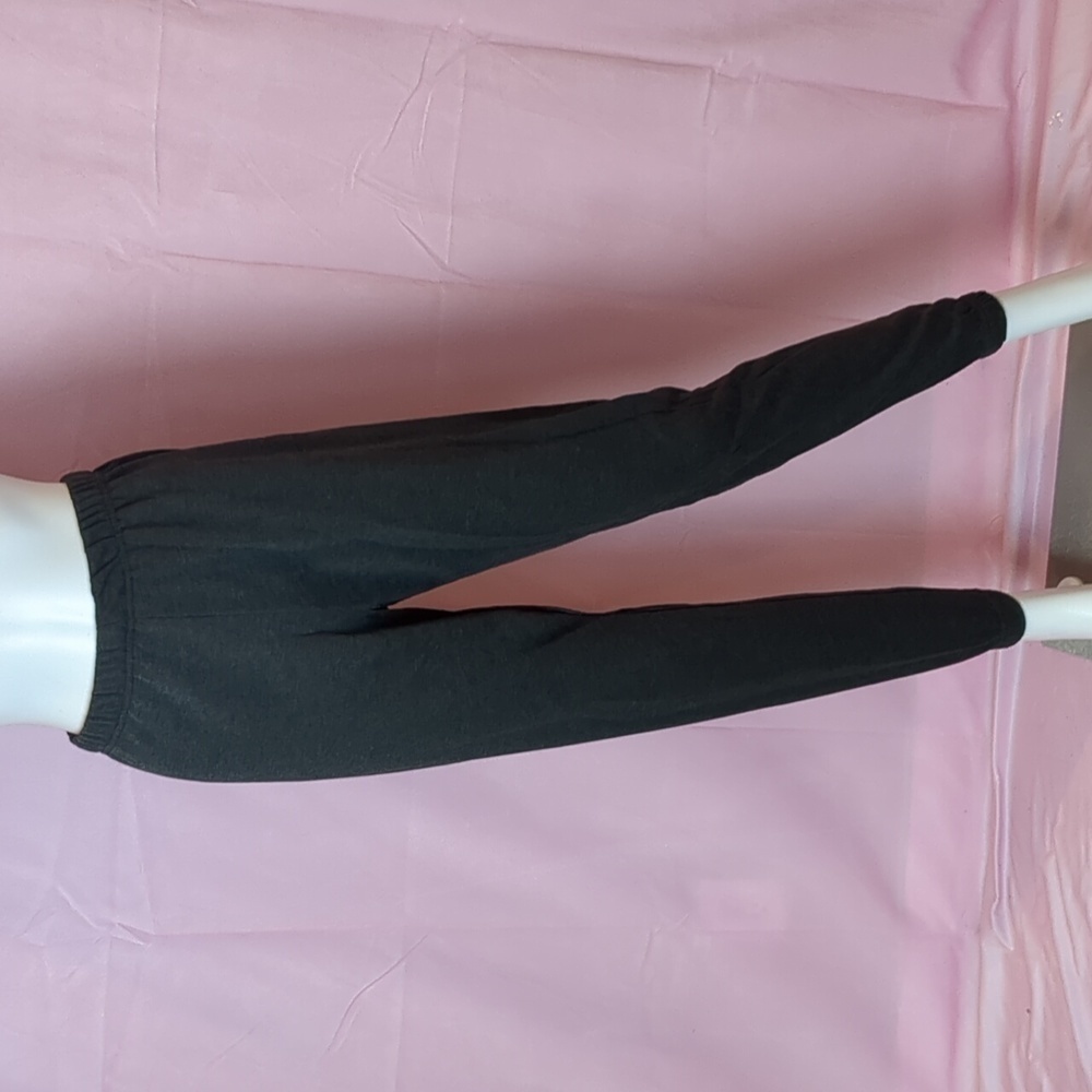 Nasty Gal Jog the Limelight Stretch Joggers in Charcoal Gray size 4